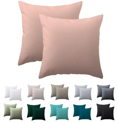 Immagine prodotto di Set di 2 federe per cuscini, 30x30 cm, rosa, in microfibra