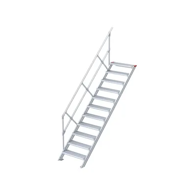 Produktbild von Euroline 510 Treppe 45° 600mm Stufenbreite 11 Stufen Alu gerieft