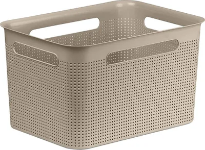 Produktbild von Rotho Aufbewahrungsbox 16L Brisen - Kunststoffbox 36,0 x 26,2 x 21,1 cm - Ordnungsbox mit Griffen - Aufbewahrungskorb Plastikbox Allzweckkiste Box