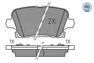Image de Plaquettes De Frein Opel Insignia Arrière 1,5-2,0 17-