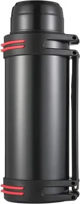 Produktbild von Thermoskanne 1L Edelstahl Doppelwandig Vakuumisoliert Wasserflasche Reisekaffeeflasche für heiße und kalte Getränke, Auslaufsicher & BPA-frei, Hält 48 Stunden heiß/kalt