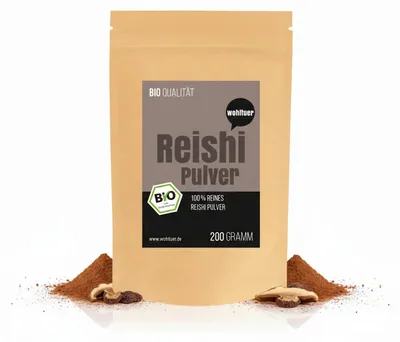 Produktbild von Wohltuer Reishi Pulver Vitalpilz Mineralstoffreiche 200g