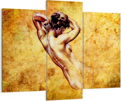 Produktbild von Bild auf Leinwand - Leinwandbild - Weibliches Modell Körper posiert - 130x100cm - Wand Bild - Wanddeko - Leinwanddruck - Bilder - Kunstdruck - Leinwand bilder - Wandkunst - CB130x100-0520