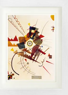 Obrázek produktu pro Wassily Kandinsky Zarámovaný obraz s elegantním paspartou | Obrazy na zeď | V rámu - Ringsum, 1924 (40 x 30 cm)