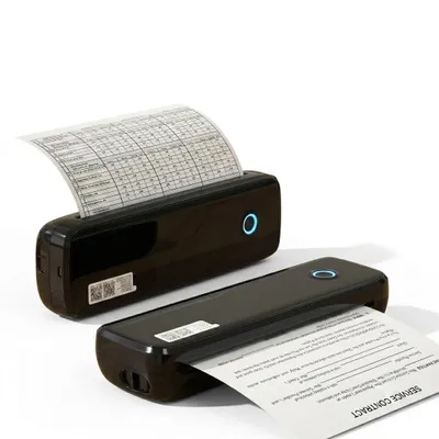 Produktbild von A4 Thermodrucker, 203 dpi, Bluetooth 5.2 & USB 2.0, mobiler Drucker für Smartphone, Tablet und PC