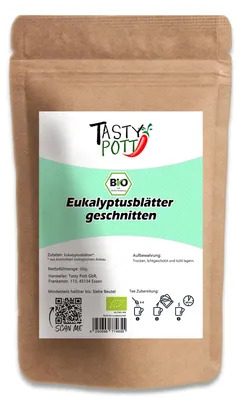 Produktbild von Tasty Pott  Eukalyptusblätter getrocknet & geschnitten ab 100g - 100g