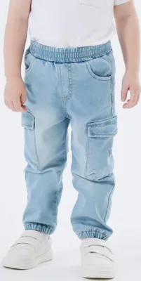 Produktbild von NAME IT Bequeme Baggy Jeans Cargo Hose Stretch Denim Jogger Pants NMMBEN Größe:
