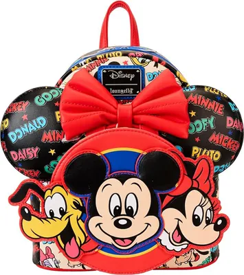 Produktbild von Loungefly Mickey & Friends | Disney Mini-Rucksack | Mit Mausohren-Haarreif