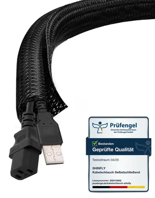 Immagine prodotto di Tubo flessibile per cavi da 6 mm a 10 m, canalina per cavi autostringente