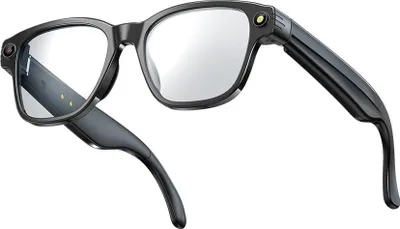 Produktbild von INF Intelligente AI Brille mit HD Kamera und Sprachassistent – Schwarz Transparent