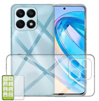 Obrázok produktu pre Silikónové puzdro pre Honor X8a, sklenené puzdro na mobil, obal, kryt