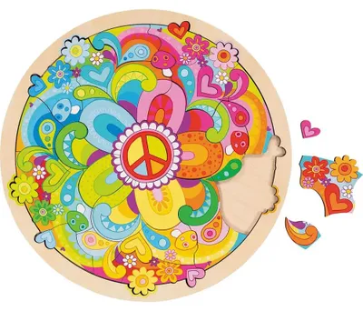 Produktbild von goki Einlegepuzzle Mandala Flowers