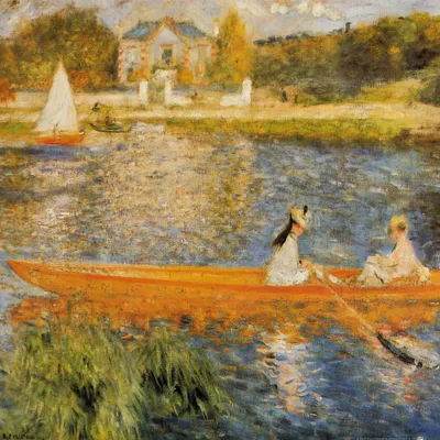 Zdjęcie produktu dla Pierre Auguste Renoir Art Print Obraz - Sekwana w Asnières, 1879 (40 x 40 cm)
