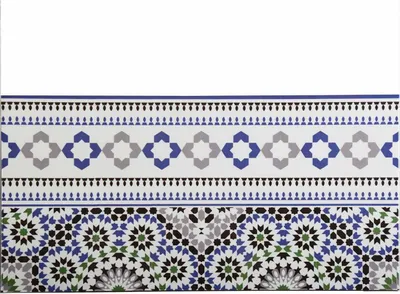 Produktbild von Marokkanische Fliesen-Bordüre 50x25 cm – FL5060