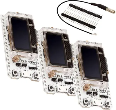 Produktbild von AZ-Delivery Mikrocontroller NodeMCU ESP32 Heltec mit 0,96" OLED Display & 868Mhz LoRa, 3x NodeMCU ESP32