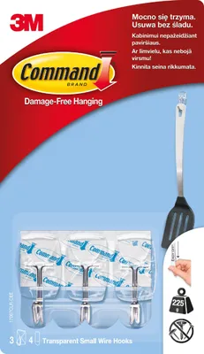 Produktbild von Haczyki z metalowym uchwytem samoprzylepne 3M