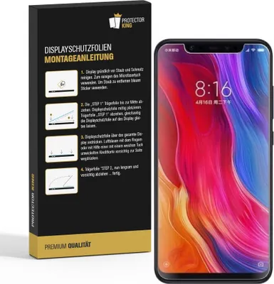 Produktbild von 2x Displayschutzfolie für Xiaomi Mi 8 Schutzfolie ANTI-REFLEX Displayfolie MATT