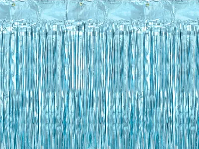 Image de Rideau de fête 90x250 cm, bleu Party Deco