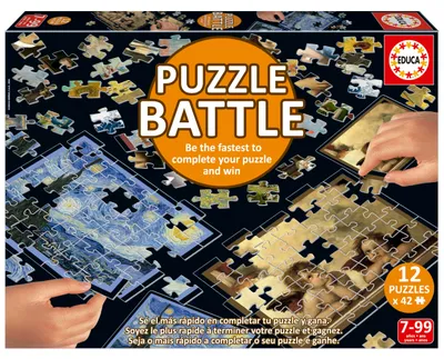 Immagine prodotto di Puzzle - EDUCA - Battle Art - 12 puzzles - 42 pieces - For children aged 7 and over
