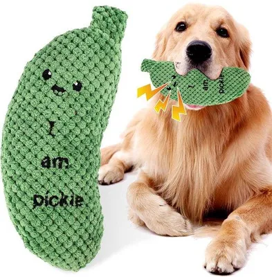 Image de Jouet en peluche pour chiens - Balle à mâcher amusante - 22 x 9 x 6,3 cm