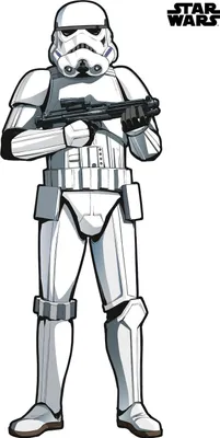 Produktbild von Disney Wandtattoo Star Wars Stormtrooper XXL Schwarz-Weiß - 612428 - 127 x 188 cm