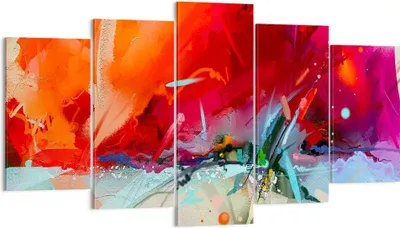 Produktbild von Bild auf Leinwand - Leinwandbild - Abstraktion modern - 160x85cm - Wand Bild - Wanddeko - Leinwanddruck - Bilder - Kunstdruck - Wanddekoration - Leinwand bilder - Wandkunst - EA160x85-4036