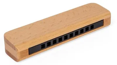 Obrázok produktu pre Bigjigs, drevená harmonika, hudobná hračka pre deti, 10 tónov