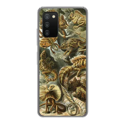 Produktbild von MuchoWow® Handyhülle Schutzhülle Hülle für Samsung Galaxy A03s Lacertilia - Alte Meister - Kunst Silikon Softcase Handy Hülle - Schutz