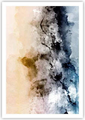 Produktbild von Poster - Poster ohne Rahmen - Abstraktion Wolken Berge - 70x100 cm - Wand Bild - Wanddeko - Wandbilder - Kunstposter - Wandposter - Bilder - Kunstdruck - Wanddekoration - Wandbild - P2XPA70x100-4894