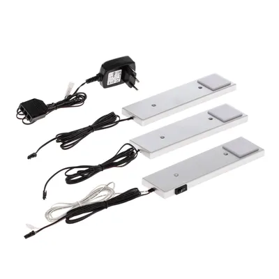 Produktbild von Lindby Amaryll LED-Unterbauleuchte, 3er-Set silber