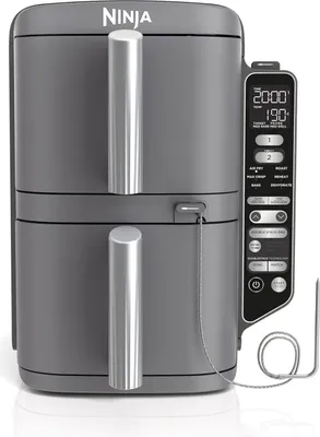 Produktbild von Ninja Double Stack Xl Sl451eu 9.5l Heißluftfritteuse Grau 9.5 Liters / EU Plug 220V Grau 9.5 Liters