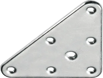 Produktbild von Montageplatte M8 x 120 x 70 mm Stahl verzinkt
