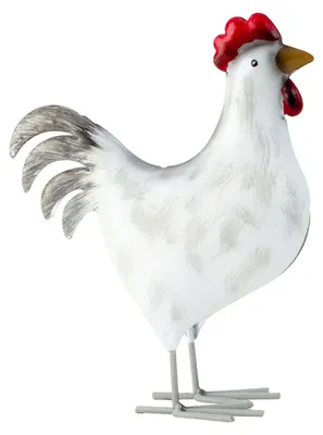Produktbild von Gartendekoration Vogelfigur - Huhn - 20 x 21 cm - Metall