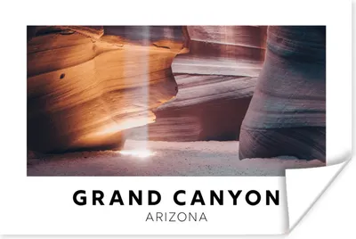 Produktbild von MuchoWow® Poster Amerika - Arizona - Schlucht 60x40 cm - Schlafzimmerdekoration