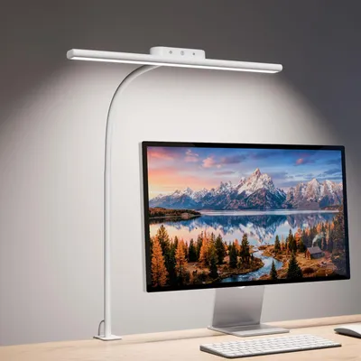 Produktbild von Lepro 11W Schreibtischlampe LED Klemmbar, Dimmbar und Augenschonende – Weiß