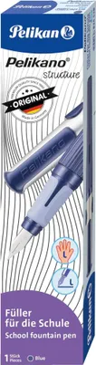 Zdjęcie produktu dla Pelikan 824538, Niebieski, System napełniania nabojem, Niebieski, Stal nierdzewna, Leworęczny, Pudełko