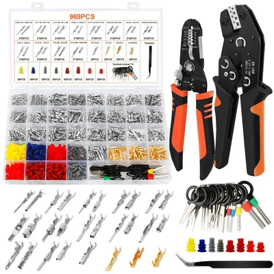 Crimpwerkzeug-Set, 971-teilig, 28 Kontaktserien, 0,75-1,5 mm