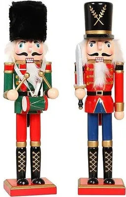 Zdjęcie produktu dla Dziadek do orzechów drewniany świąteczny figurka dekoracja prezent 30 cm