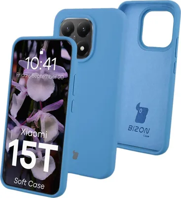 Produktbild von Silikon Handyhülle für Xiaomi 15T, Bizon Soft Case, Blau