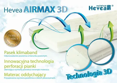 Materac piankowy Hevea Airmax 3D 120x60 – zdjęcie produktu 1