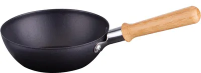 Produktbild von Syntrox Germany Wok Pfännchen Universal mit Bambus Griff für Raclette