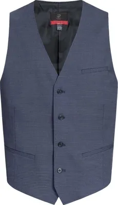 Image de Greiff Modern WITH 37.5® Homme Gilet Regular Bleu Moyen PINPOINT 62