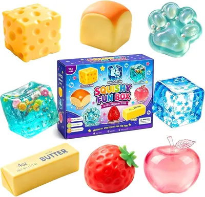 Productafbeelding van Cute taba slow return squishy - Set van 8