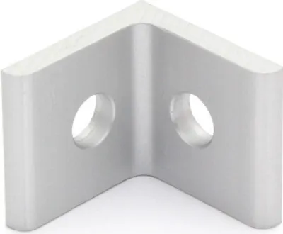 Produktbild von Winkel Alu elox 40x40 - 2 loch - Aluminium eloxiert