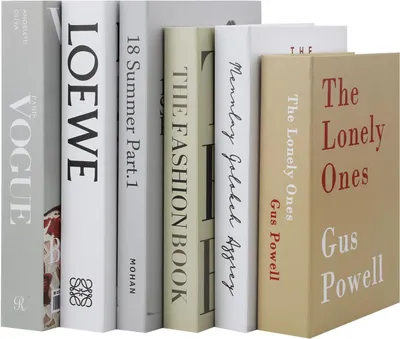 Productafbeelding van Decoratieve Boeken Set - Moderne Engelse Letterprint - Grijs