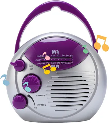Productafbeelding van Doucheradio - Badkamer Radio - Muziek Luisteren - IPX4 Waterbestendig - 16 x 14 x 8 cm - Wit