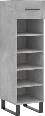 Produktbild von vidaXL Schuhschrank Betongrau 30x35x105 cm Holzwerkstoff