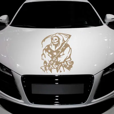 Produktbild von Aufkleber - Autoaufkleber "Fear me" 40cm x 33cm braun - Tuning Carystyling Heckscheibe Auto