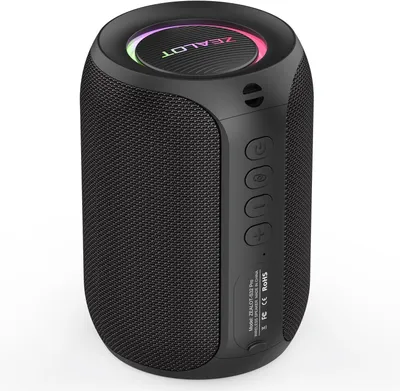 Produktbild von ZEALOT Bluetooth Lautsprecher: Musikbox mit USB/TF Karte/AUX, Bluetooth Box, IPX5 Wasserdicht, 12h Spielzeit, Dual Pairing, Tragbarer Kabelloser