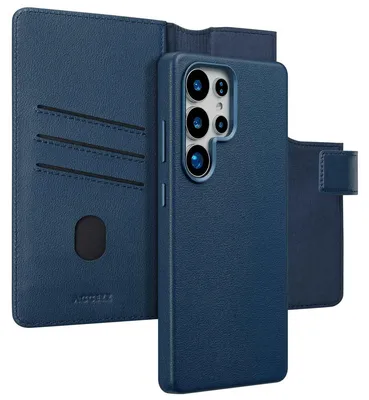 Immagine prodotto di Accezz Libreria in pelle 2-in-1 con MagSafe per Samsung Galaxy S25 Ultra - Blu notte